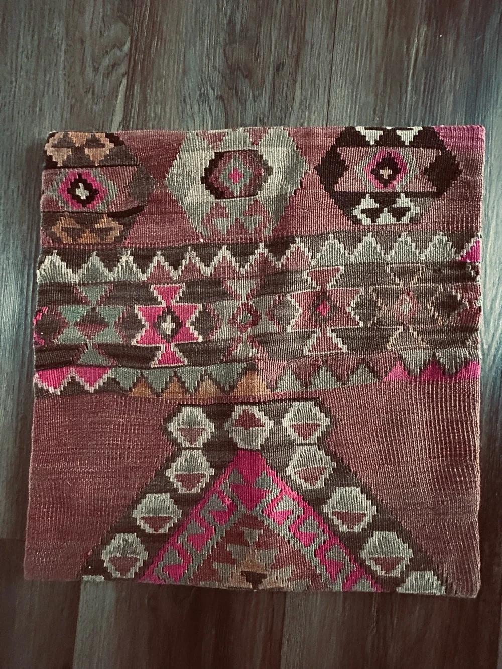 Vintage Turkish Kilim Bohemian  Pillow Cover